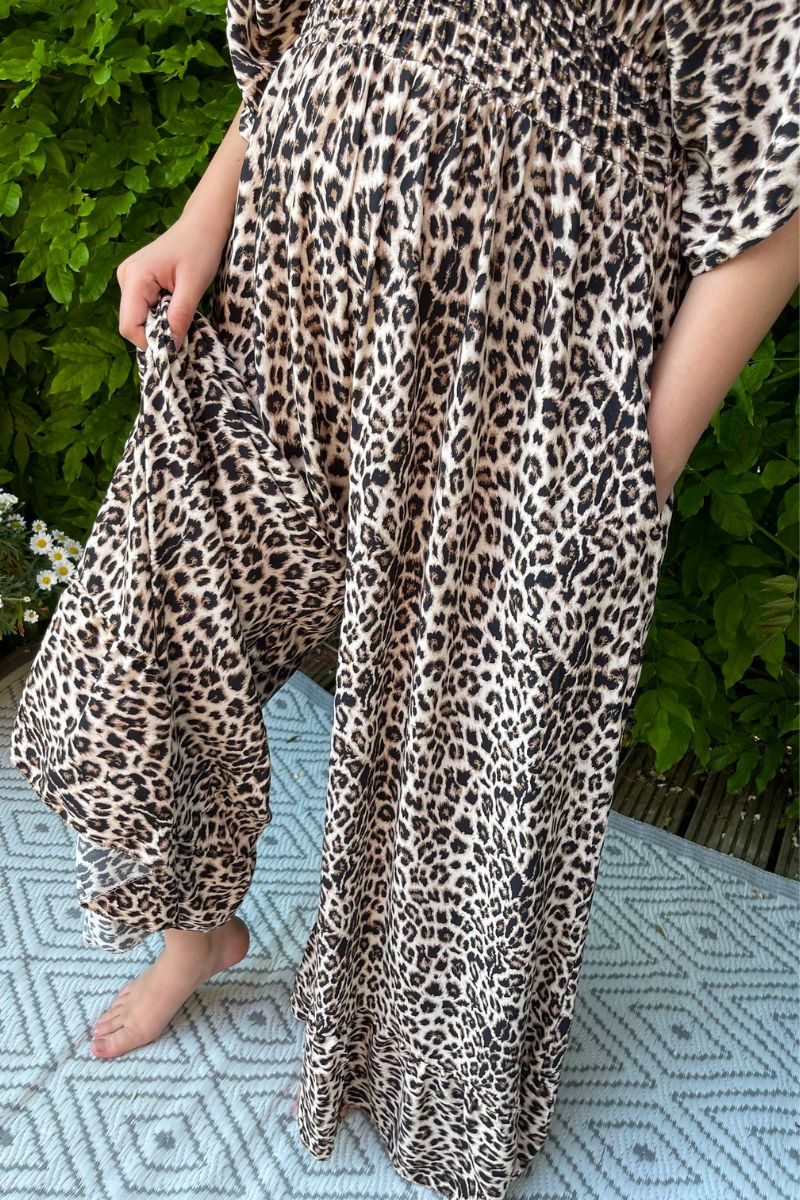 JENNIFER Leopard Print Jumpsuit