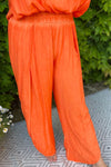 BRIANNA Plain Jumpsuit - Orange