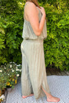 BRIANNA Plain Jumpsuit - Khaki