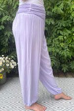 DARIA Plain Harem Trousers - Lilac