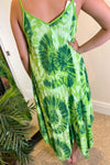 HETTY Tie-Dye Dress - Apple Green