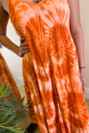 HETTY Tie-Dye Dress - Orange