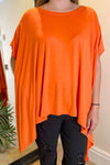 ADEY Plain Oversized Top - Orange (NO RETURNS)