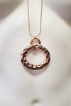 Rose Gold Oval Necklace - C49