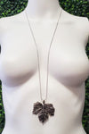 Silver Leaf Necklace - C53