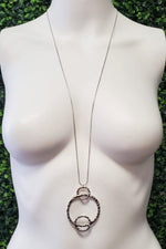 Silver Circle Necklace - C52