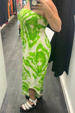FLORENCE Tie-Dye Bardot Jumpsuit - Green