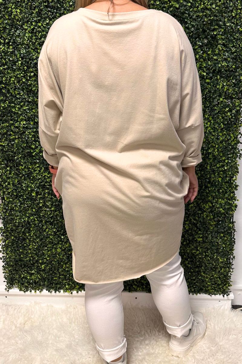 MADISON Heart Top - Beige