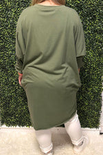 MADISON Heart Top - Khaki