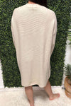 RACHEL Plain Knitted Dress - Beige