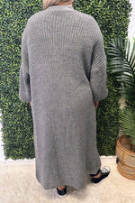 ANNIE Knitted Cardigan - Grey