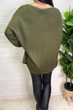 MIRANDA 'Amour' Knitted Jumper - Khaki