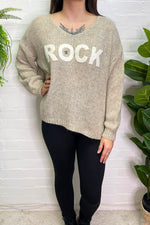 RHIAN 'Rock' Knitted Jumper - Mocha