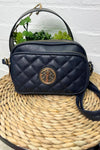 DAWN Quilted Crossbody Bag - Navy