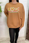 PENELOPE 'Love' Sweatshirt - Camel