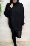 GABRIELA Oversized Knitted Jumper - Black