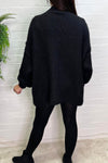 GABRIELA Oversized Knitted Jumper - Black