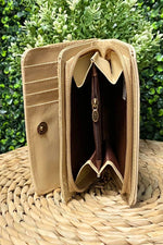 LETTIE Gold Emblem Purse - Black