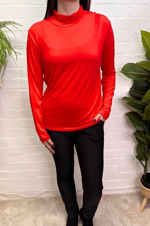 COURTNEY Plain Top - Red