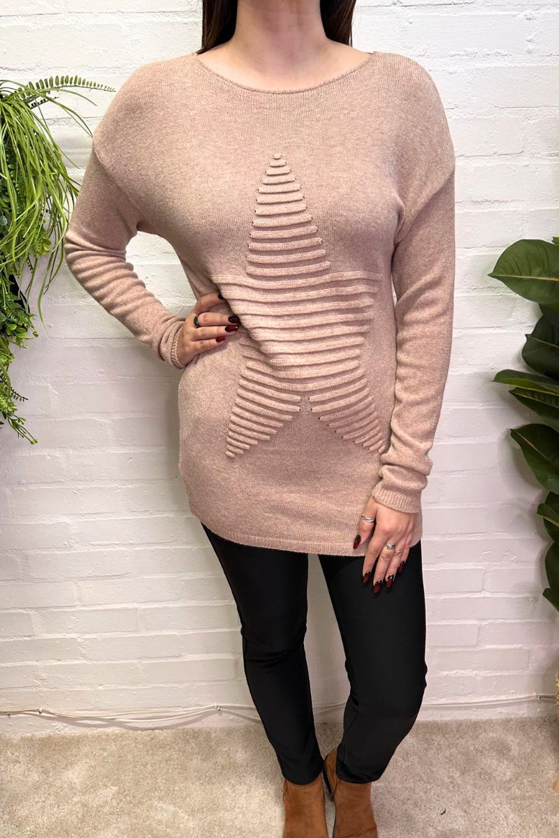 NAOMI Star Jumper - Camel