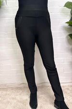 EMELIA Stretch Trouser - Black