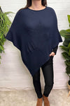 BERYL Star Poncho - Navy