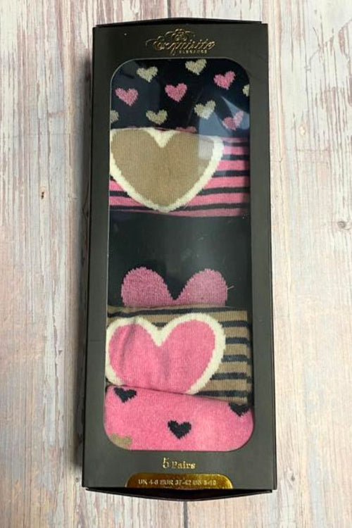 FAY Boxed Sock Set - Hearts