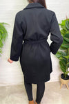 GRACIE Belted Coat - Black