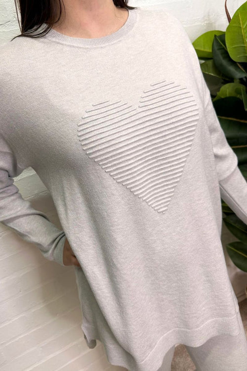 ELOISE Heart Loungewear Set - Grey