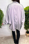 FLORENCE Oversized Blouse - Silver