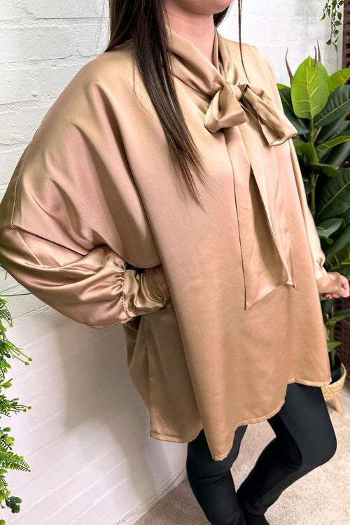FLORENCE Oversized Blouse - Champagne