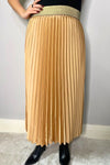 WENDY Pleated Skirt - Camel