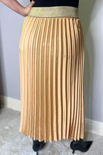 WENDY Pleated Skirt - Camel