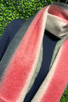 ABIGAIL Striped Wool Scarf - Black