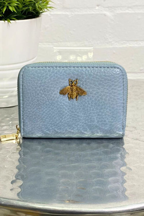 BRITTANY Bee Card Holder - Blue