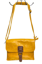 AMBER Satchel Crossbody Bag - Mustard