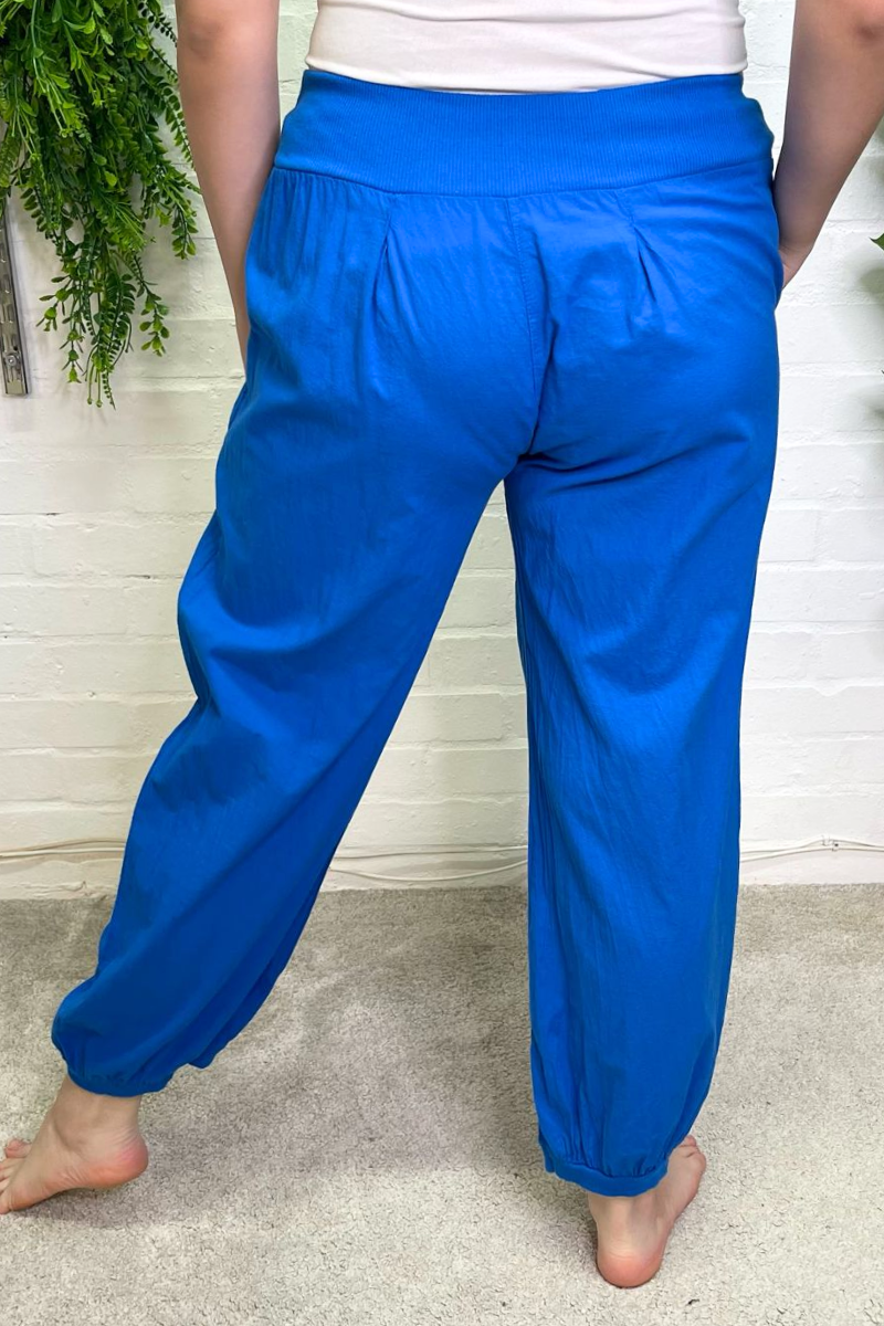 SHERRY Harem Trousers - Royal Blue