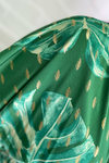 OLLA Leaf Print Midi Dress - Green