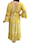 JULES Silk Maxi Dress - Yellow