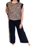 ZARINA Leopard Print Set - Black