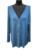 NINA Fine Knit Cardigan - Teal