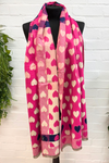 GEORGIA Reversible Heart Scarf - Fuchsia