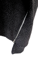 ANGELA Boucle Zip Hoodie - Black
