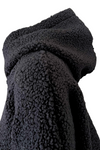 ANGELA Boucle Zip Hoodie - Black