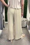 SOPHIE Pleated Palazzo Trousers - Beige (NO RETURNS)