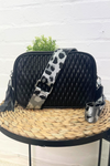 ZOLA Quilted Crossbody Bag - Black