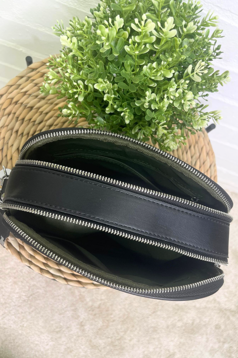 ZOLA Quilted Crossbody Bag - Black