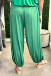 DARIA Plain Harem Trousers - Jade Green (NO RETURNS)