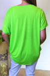 TAYLOR Plain Top - Neon Green