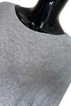 JOSIE Frill Sleeve Knit Top - Grey